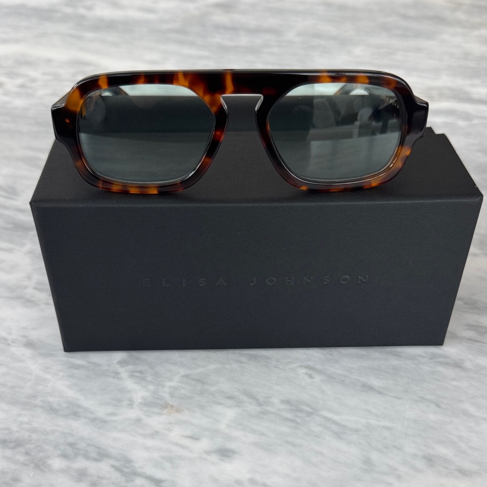 Elisa Johnson Mini Tortoise Shell Sunglasses